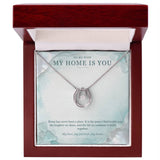 To My Wife Lucky In Love Necklace – My Home Is You