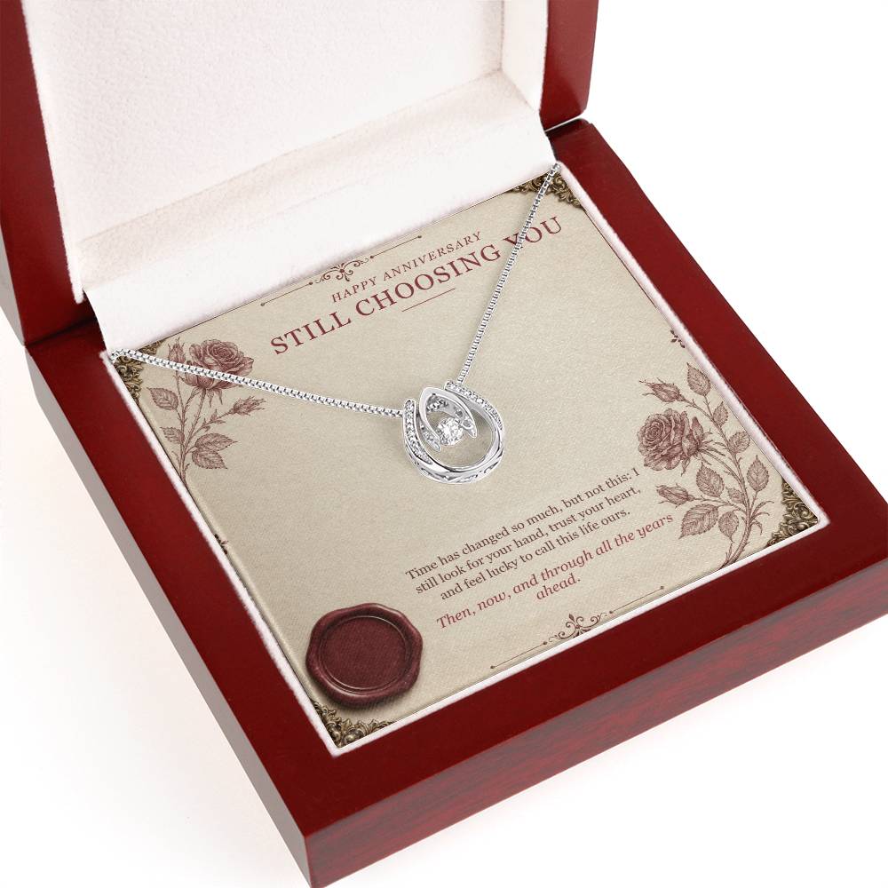 Happy Anniversary Lucky In Love Necklace – Still Choosing You