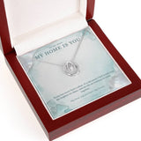 To My Wife Lucky In Love Necklace – My Home Is You