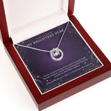 To My Daughter Lucky In Love Necklace – My Brightest Star