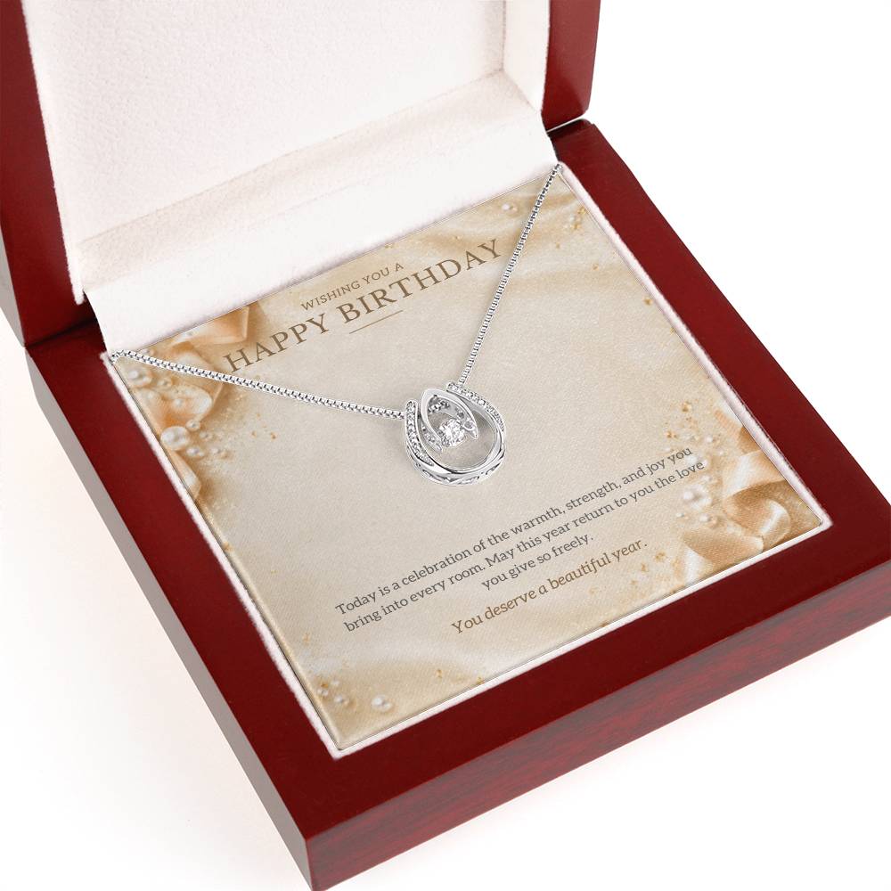 Happy Birthday Lucky In Love Necklace