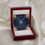 To My Daughter Lucky In Love Necklace