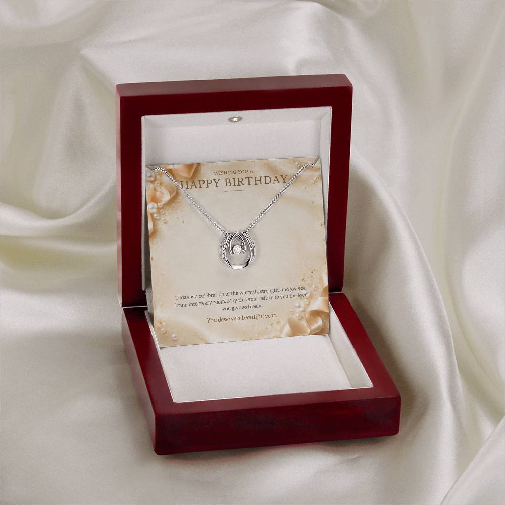 Happy Birthday Lucky In Love Necklace