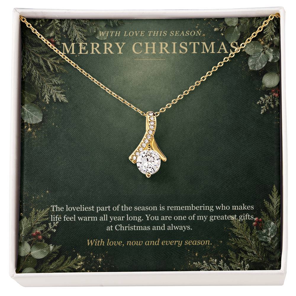 Evergreen Winter Jewel Forever Love Necklace – With Love This Season Christmas Gift