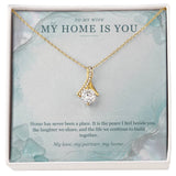 To My Wife Sea Glass Pearl Necklace – My Home Is You Gift
