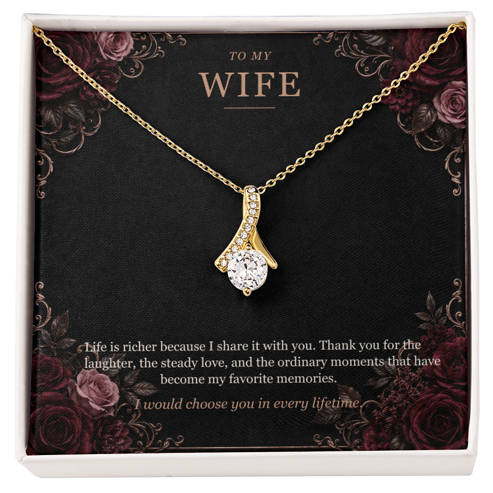 To My Wife Alluring Beauty Necklace