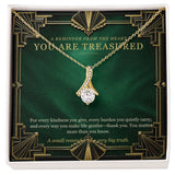 Emerald Art Deco Forever Love Necklace – You Are Treasured Gift