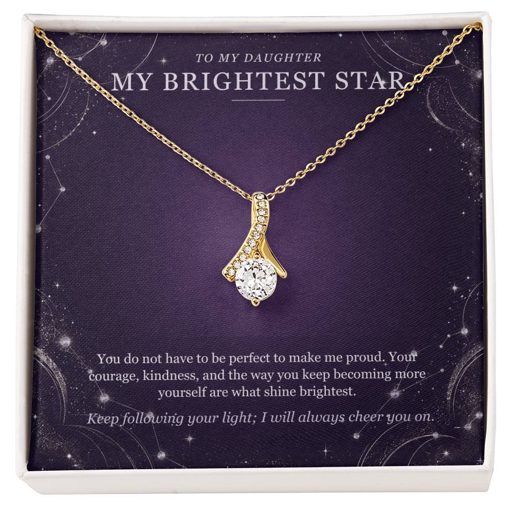 To My Daughter Moonstone Constellation Necklace – My Brightest Star Gift