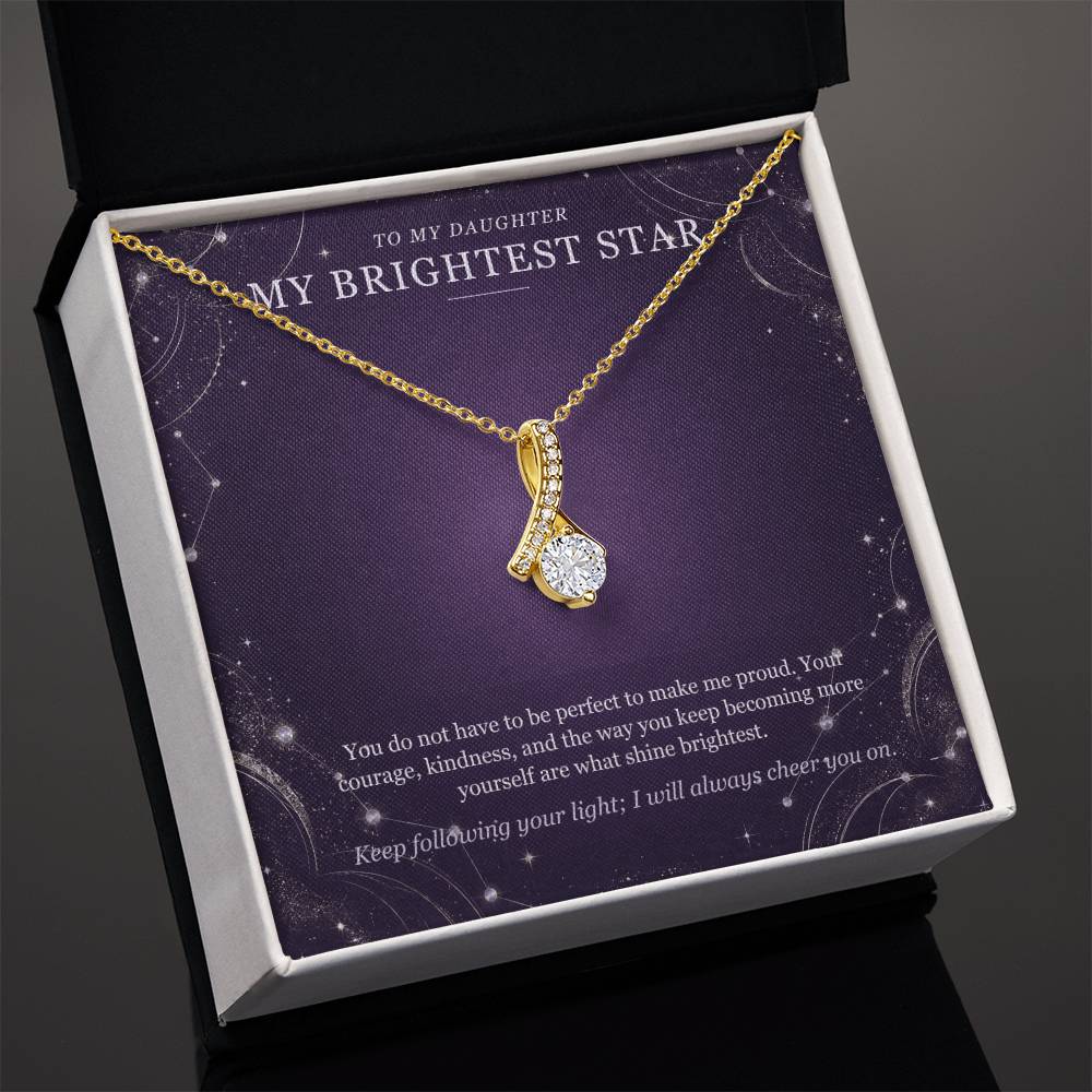 To My Daughter Moonstone Constellation Necklace – My Brightest Star Gift