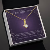 To My Daughter Moonstone Constellation Necklace – My Brightest Star Gift