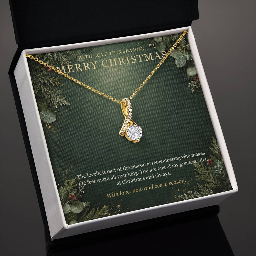 Evergreen Winter Jewel Forever Love Necklace – With Love This Season Christmas Gift