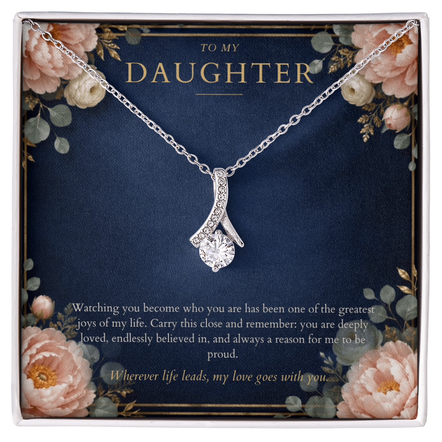 To My Daughter Alluring Beauty Necklace