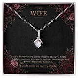 To My Wife Alluring Beauty Necklace