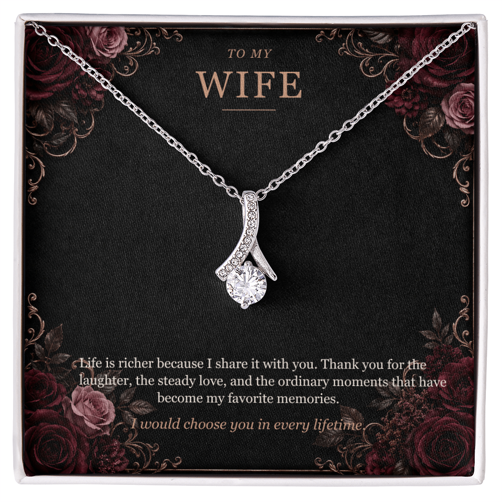 To My Wife Alluring Beauty Necklace