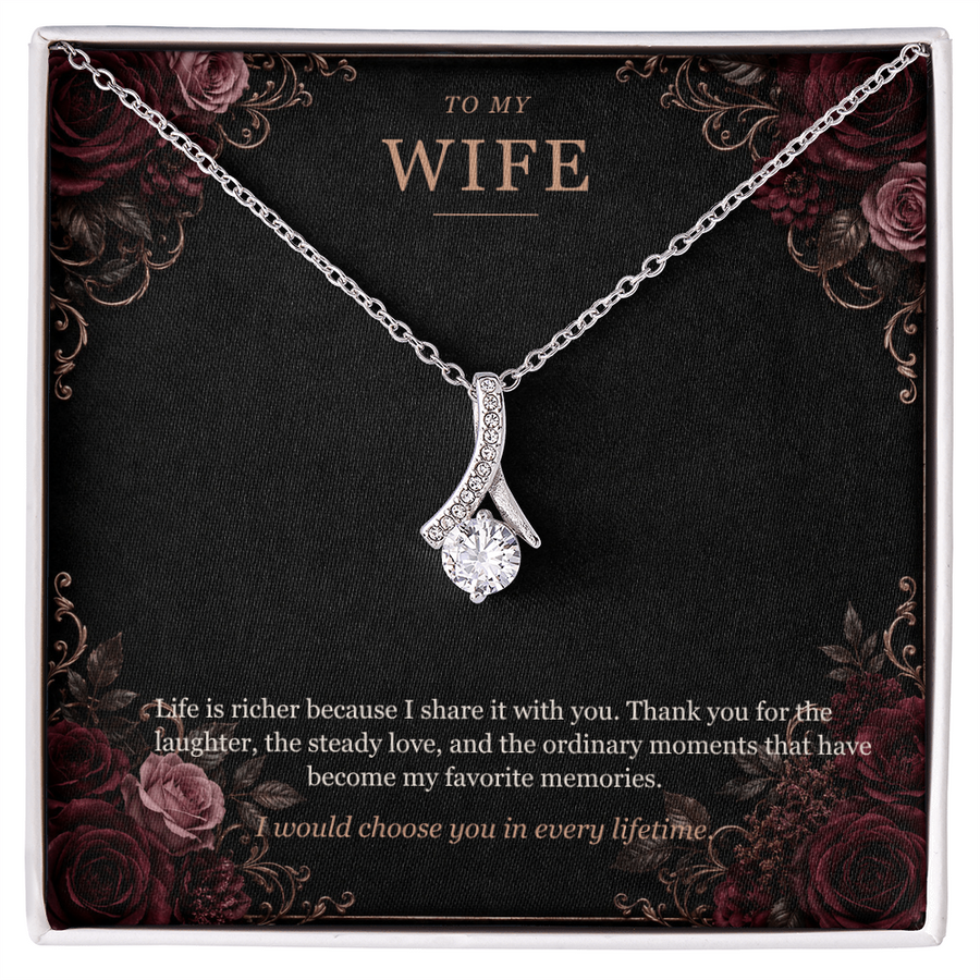 To My Wife Alluring Beauty Necklace