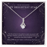 To My Daughter Moonstone Constellation Necklace – My Brightest Star Gift