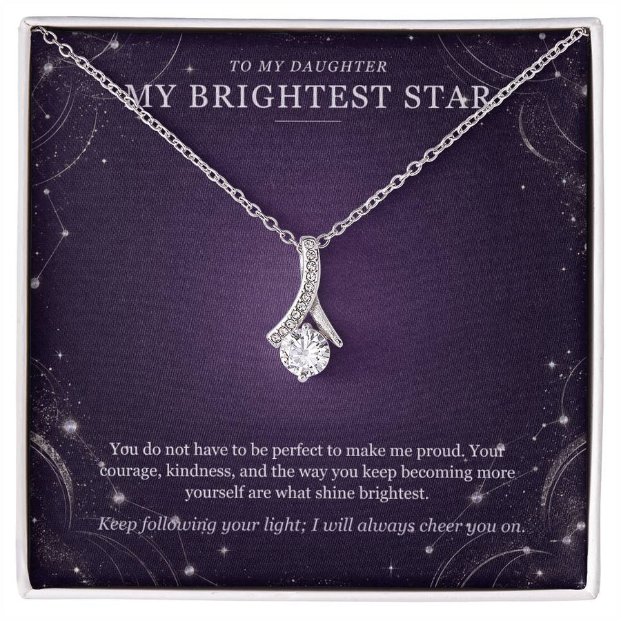 To My Daughter Moonstone Constellation Necklace – My Brightest Star Gift