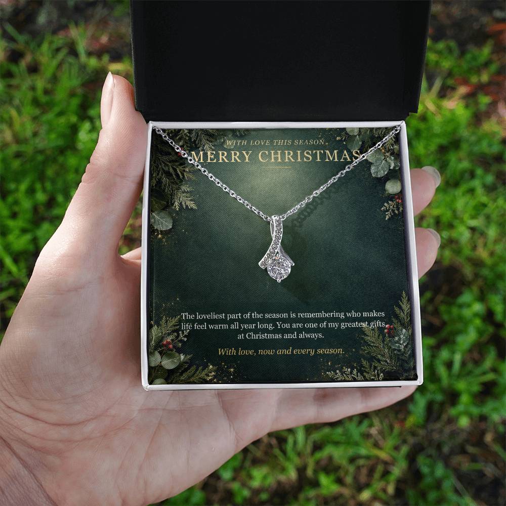 Evergreen Winter Jewel Forever Love Necklace – With Love This Season Christmas Gift