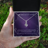 To My Daughter Moonstone Constellation Necklace – My Brightest Star Gift