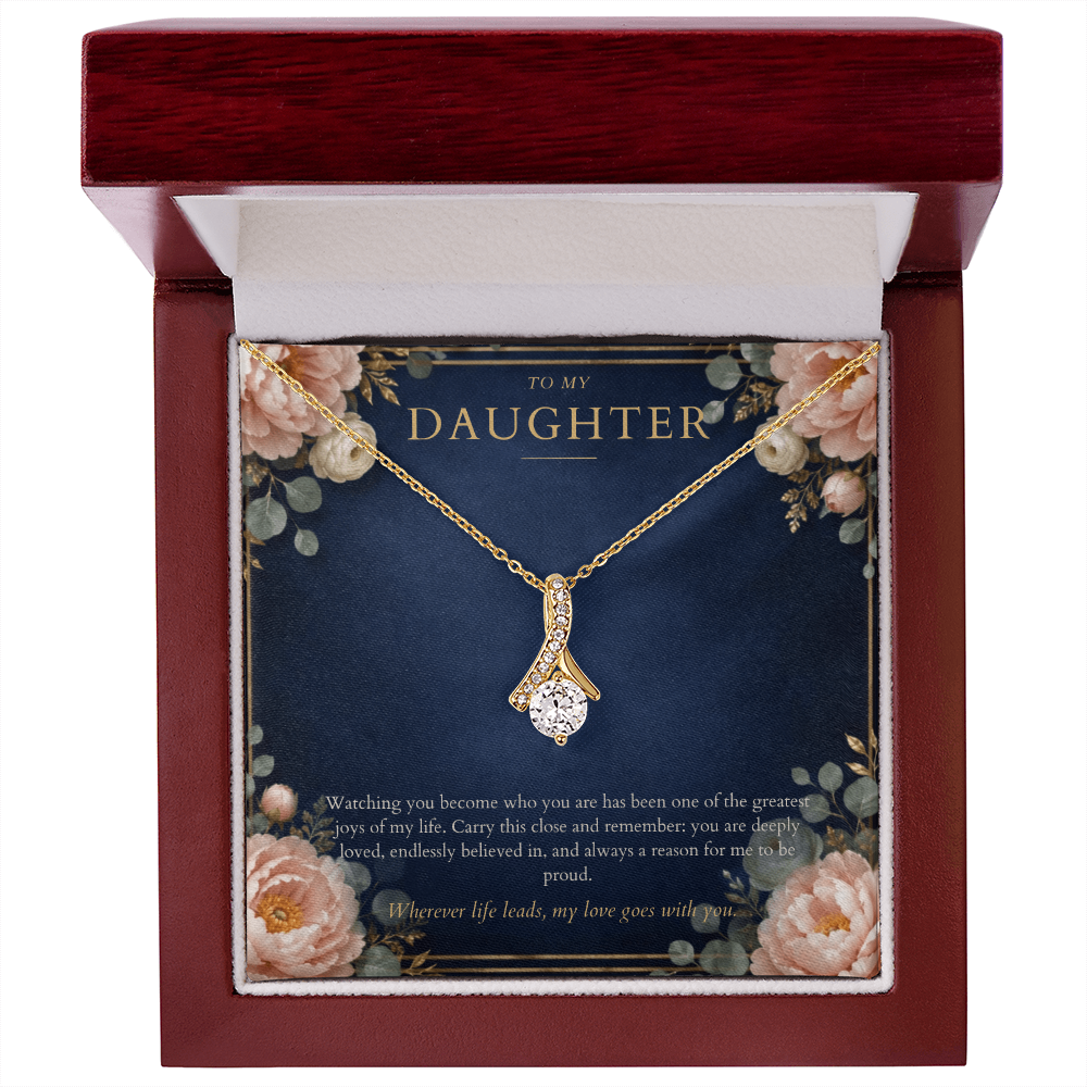 To My Daughter Alluring Beauty Necklace