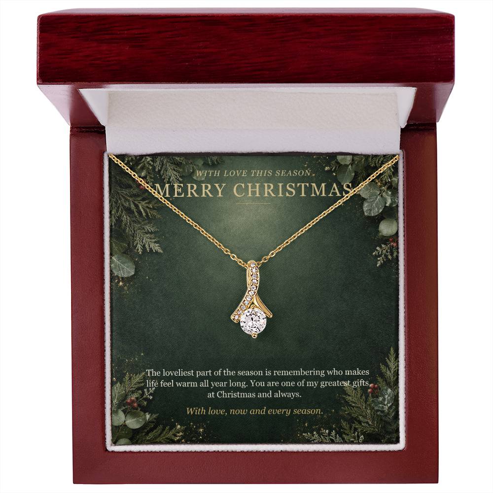 Evergreen Winter Jewel Forever Love Necklace – With Love This Season Christmas Gift