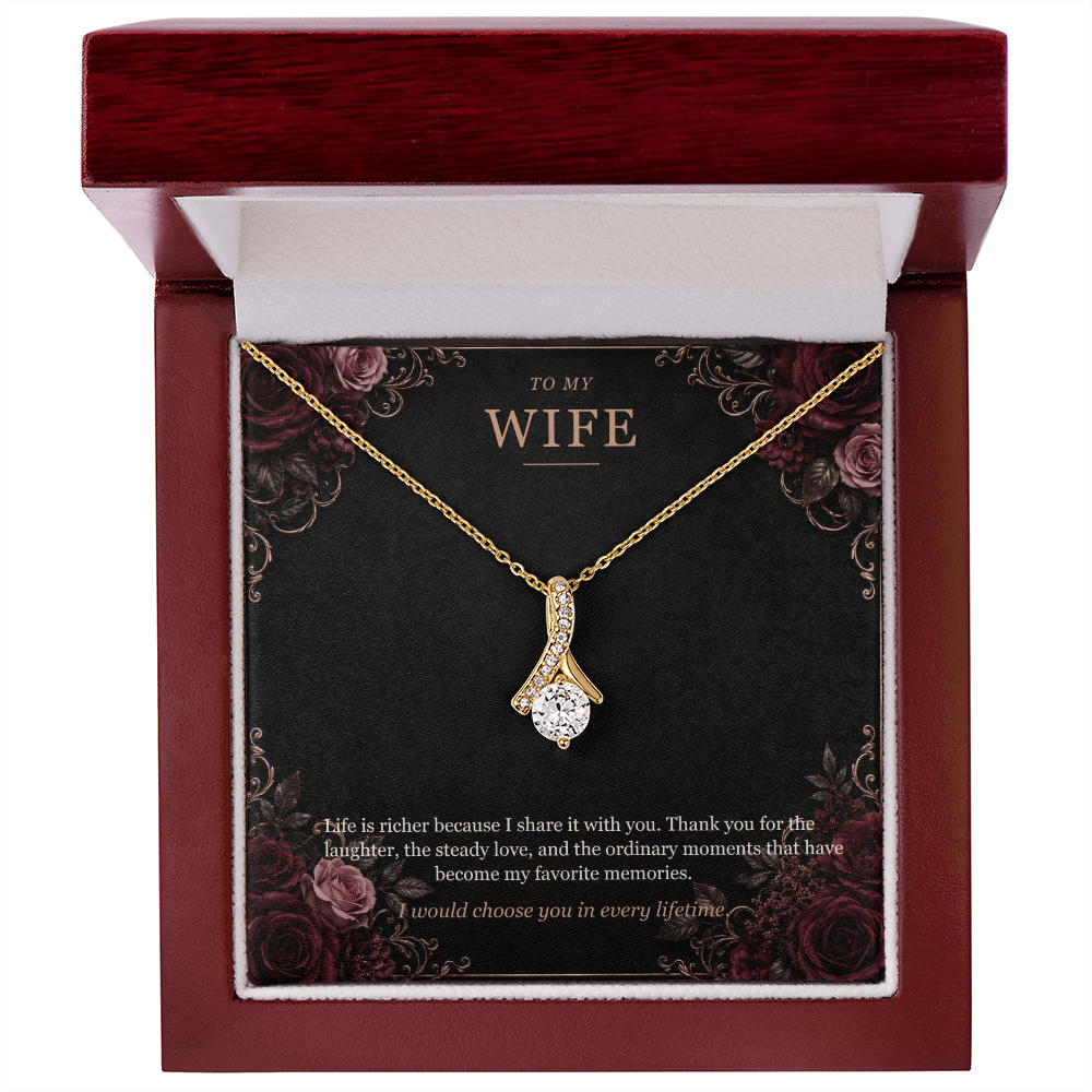 To My Wife Alluring Beauty Necklace