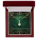 Emerald Art Deco Forever Love Necklace – You Are Treasured Gift
