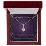 To My Daughter Moonstone Constellation Necklace – My Brightest Star Gift
