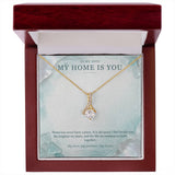 To My Wife Sea Glass Pearl Necklace – My Home Is You Gift