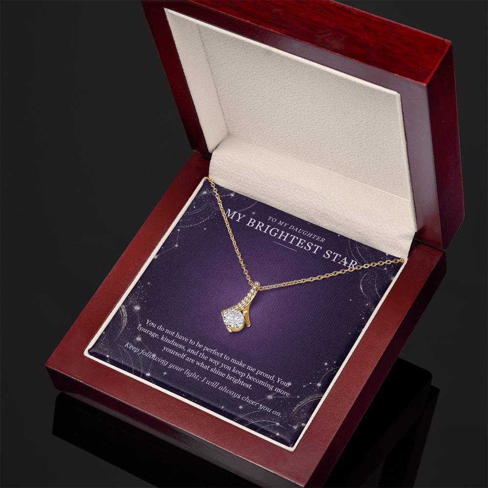 To My Daughter Moonstone Constellation Necklace – My Brightest Star Gift