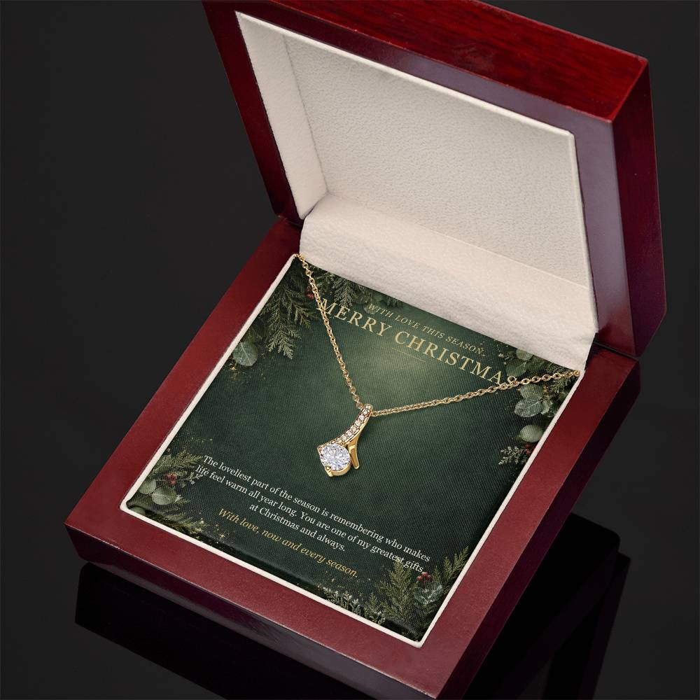 Evergreen Winter Jewel Forever Love Necklace – With Love This Season Christmas Gift