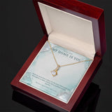 To My Wife Sea Glass Pearl Necklace – My Home Is You Gift