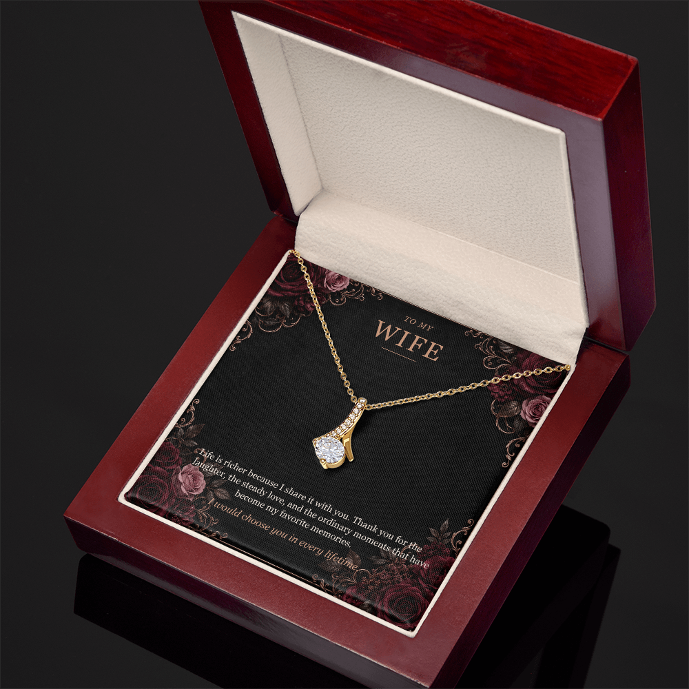 To My Wife Alluring Beauty Necklace