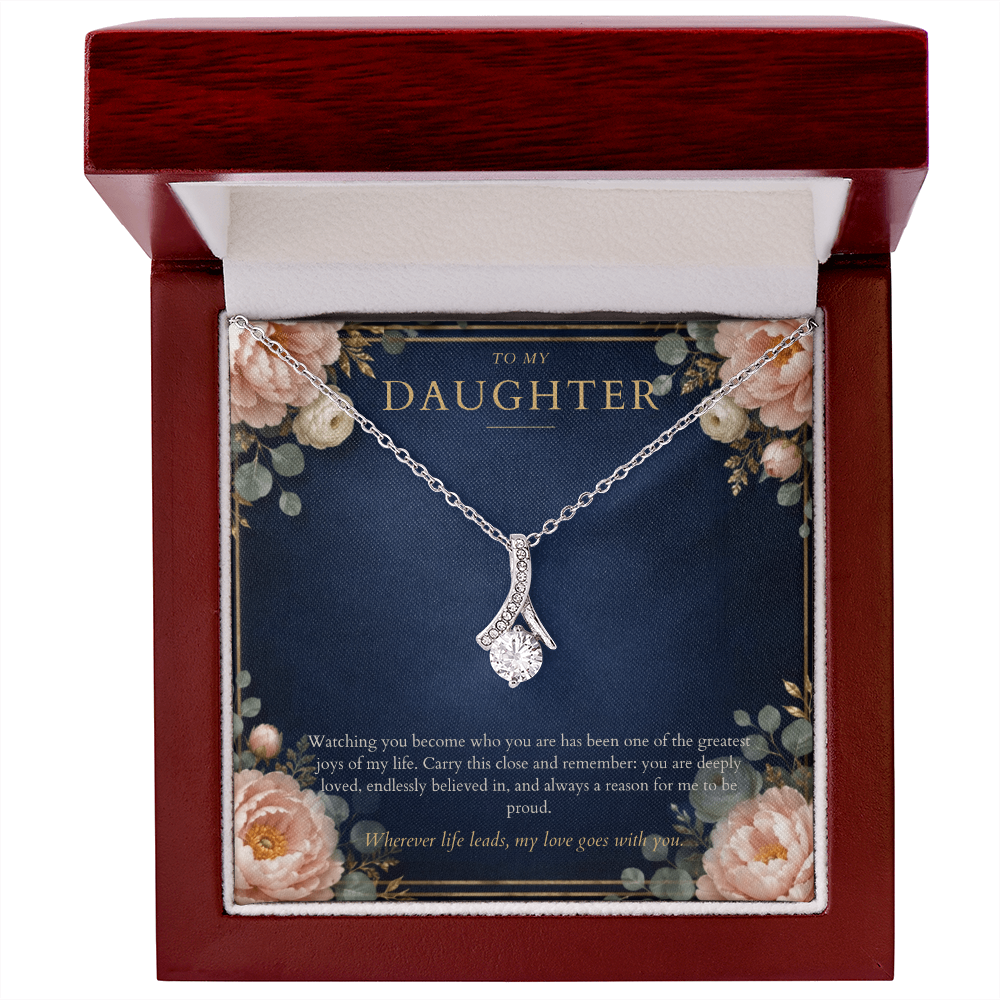 To My Daughter Alluring Beauty Necklace