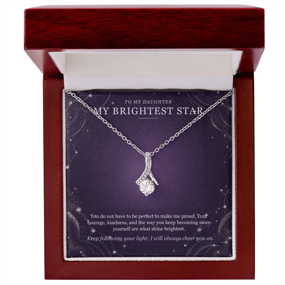 To My Daughter Moonstone Constellation Necklace – My Brightest Star Gift
