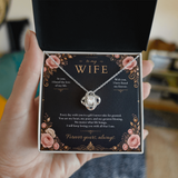 To My Wife Love Knot Necklace – Romantic Anniversary Gift from Husband
