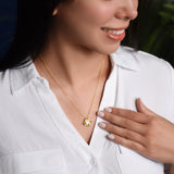 Love Knot Necklace – Round-Cut CZ Pendant Gift