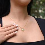 Love Knot Necklace – Round-Cut CZ Pendant Gift