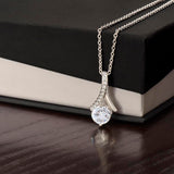 Alluring Beauty Necklace – Ribbon Pendant Gift for Her