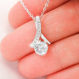 Alluring Beauty Necklace – Ribbon Pendant Gift for Her