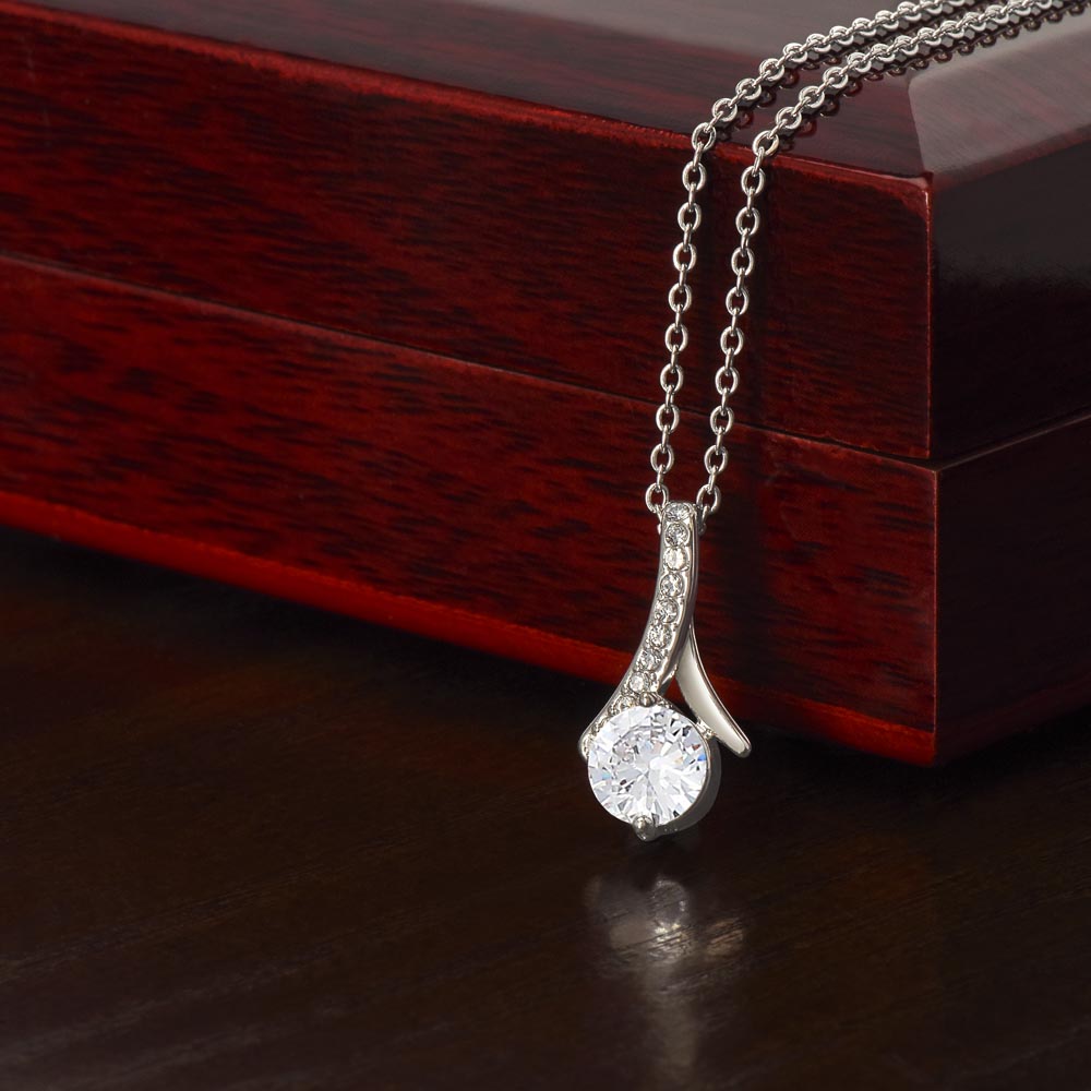 Alluring Beauty Necklace – Ribbon Pendant Gift for Her