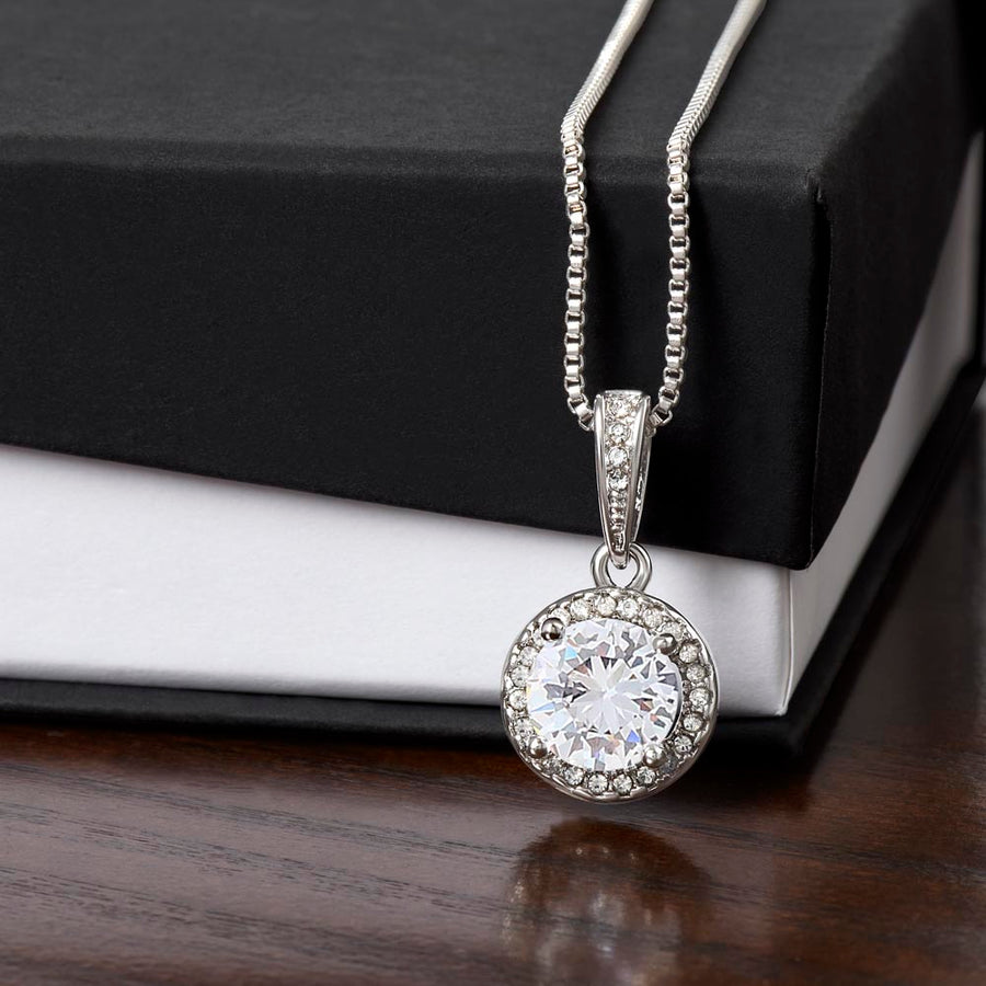 Eternal Hope Necklace – Cushion-Cut CZ Pendant Gift