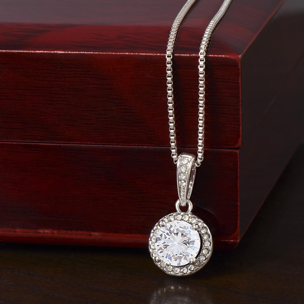 Eternal Hope Necklace – Cushion-Cut CZ Pendant Gift