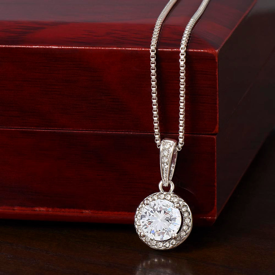 Eternal Hope Necklace – Cushion-Cut CZ Pendant Gift