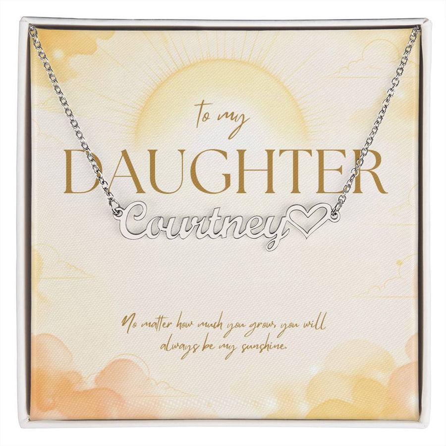 Always My Sunshine – Custom Name Necklace