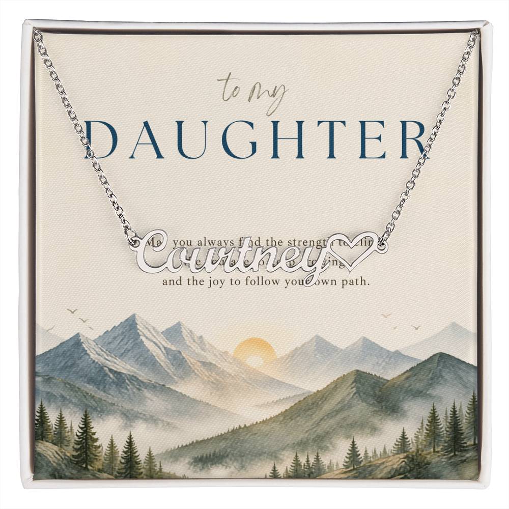 Follow Your Own Path – Custom Name Necklace