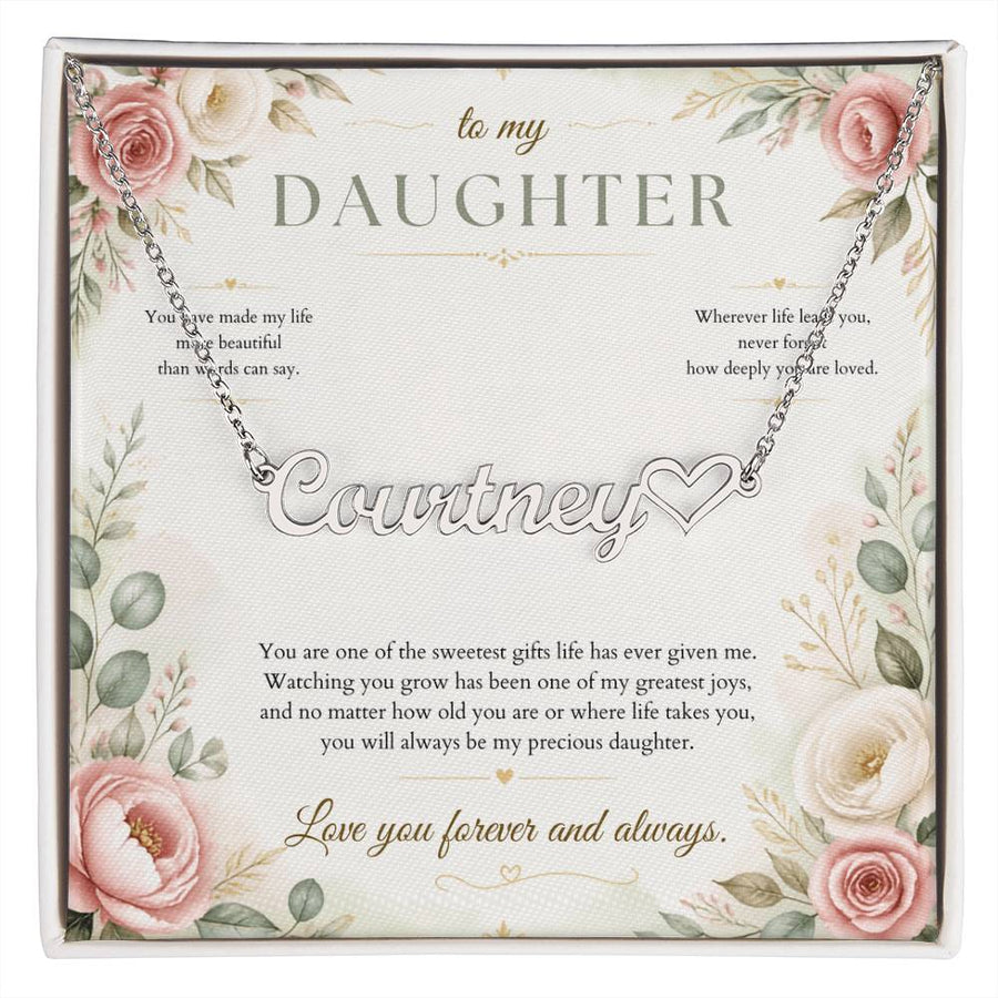 You Make Life More Beautiful – Custom Name Necklace