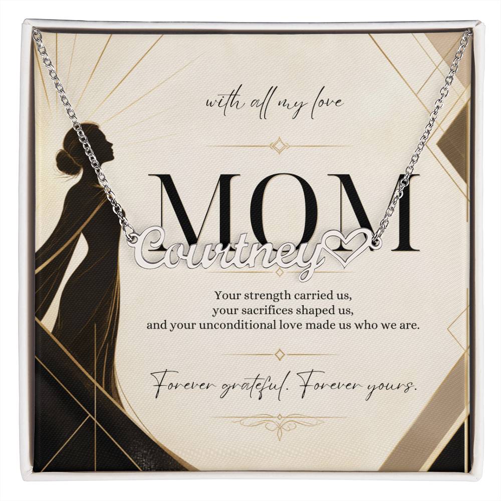 Forever Grateful, Forever Yours – Custom Name Necklace
