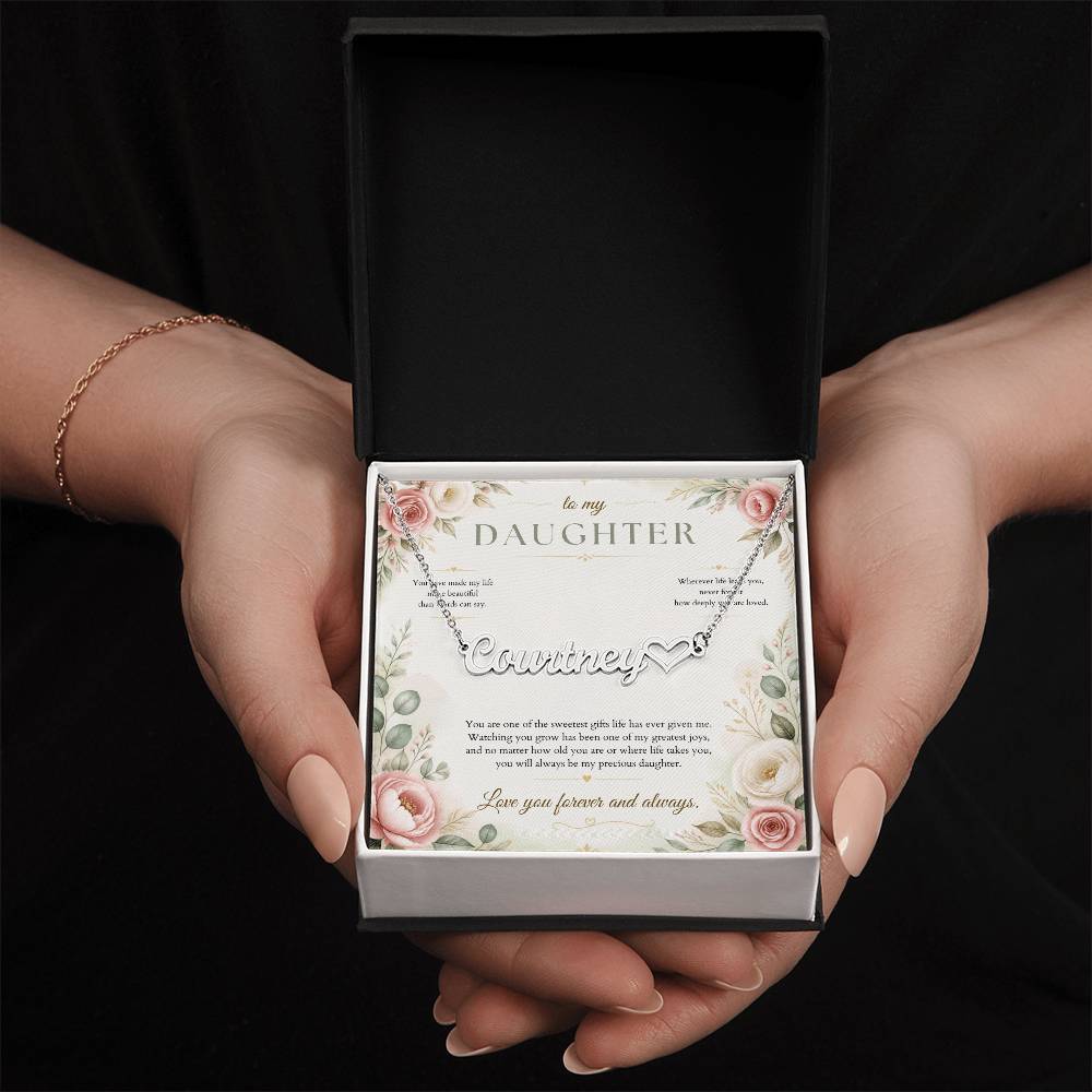 You Make Life More Beautiful – Custom Name Necklace