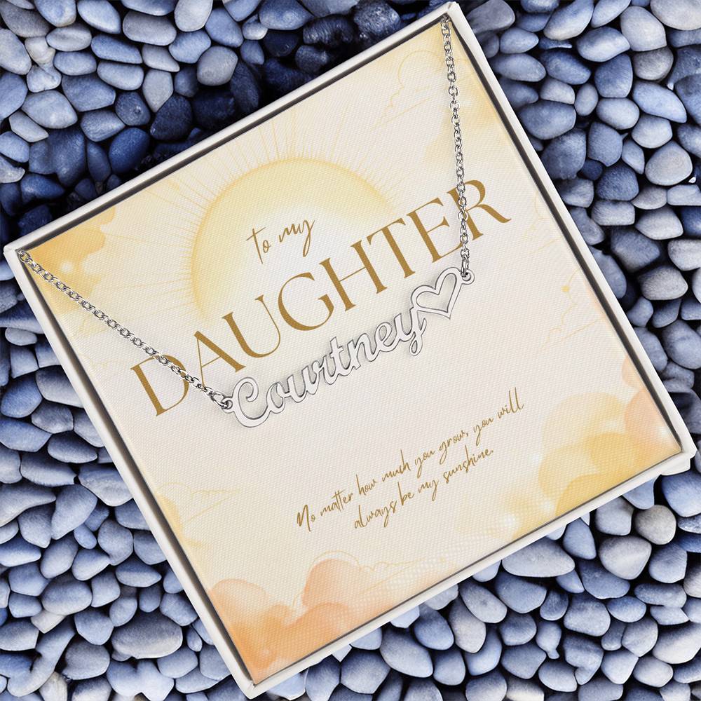 Always My Sunshine – Custom Name Necklace